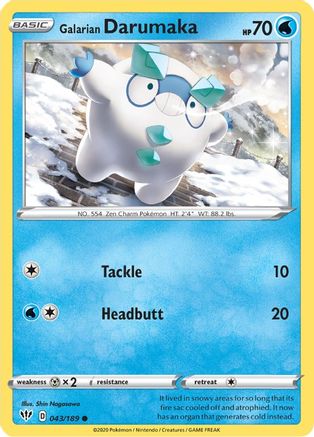 Galarian Darumaka 043/189/189 - Common