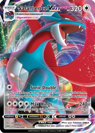 Salamence VMAX 144/189/189 - Ultra Rare - Holofoil