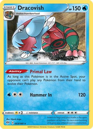 Dracovish 053/189/189 - Holo Rare - Holofoil