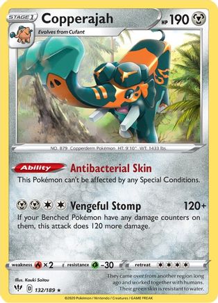 Copperajah 132/189/189 - Holo Rare - Holofoil