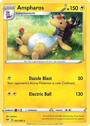 Ampharos 057/189/189 - Rare