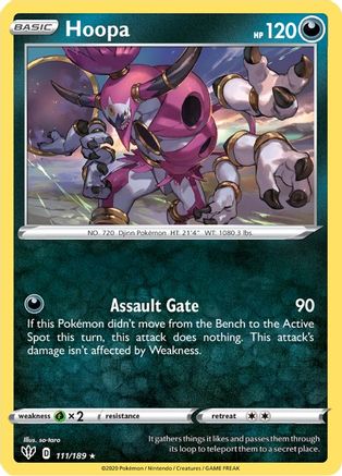 Hoopa 111/189/189 - Holo Rare - Holofoil