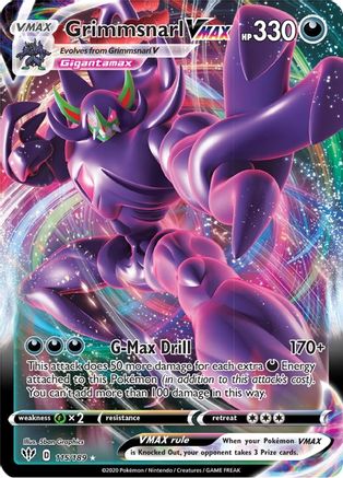 Grimmsnarl VMAX 115/189/189 - Ultra Rare - Holofoil