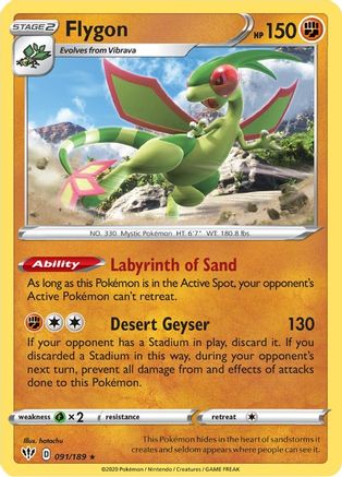 Flygon 091/189/189 - Rare