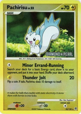 Pachirisu 035/130 - Promo - Reverse Holofoil
