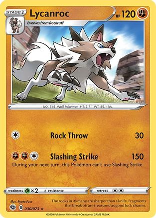 Lycanroc 030/73/73 - Holo Rare - Holofoil