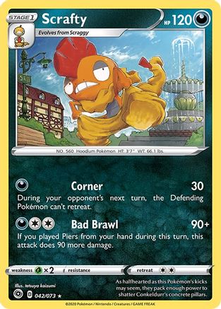 Scrafty 042/73/73 - Holo Rare - Holofoil