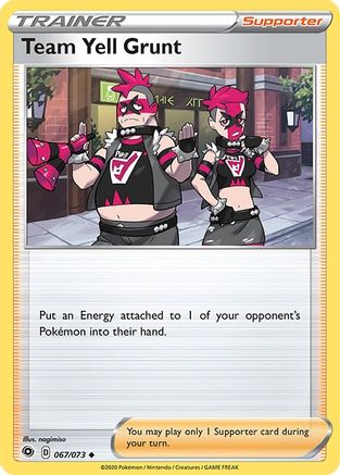 Team Yell Grunt 067/73/73 - Uncommon