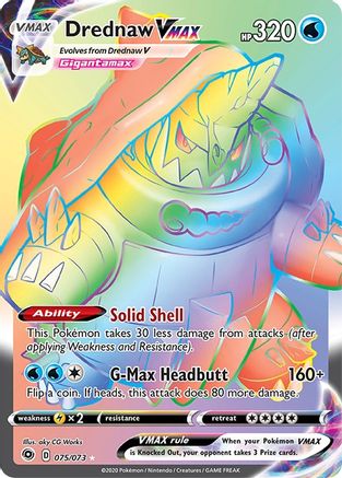 Drednaw VMAX (Secret) 075/73/73 - Secret Rare - Holofoil