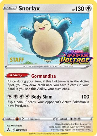 Snorlax SWSH068 - Promo - Holofoil