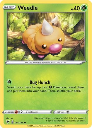 Weedle 001/185/185 - Common