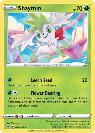 Shaymin 015/185/185 - Holo Rare - Holofoil