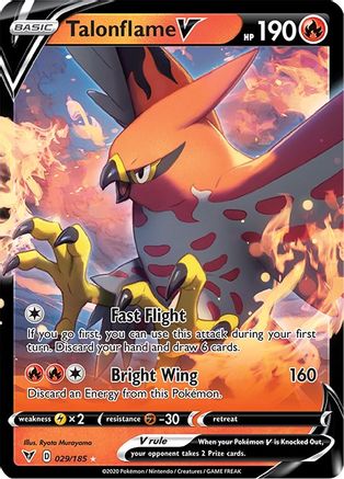Talonflame V 029/185/185 - Ultra Rare - Holofoil