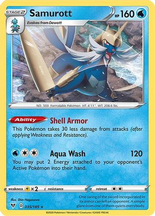 Samurott 035/185/185 - Rare