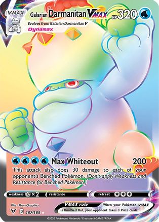Galarian Darmanitan VMAX (Secret) 187/185/185 - Secret Rare - Holofoil