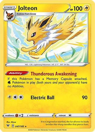 Jolteon 047/185/185 - Rare