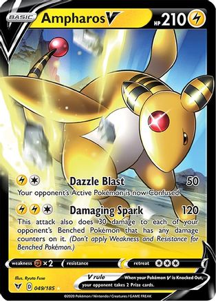 Ampharos V 049/185/185 - Ultra Rare - Holofoil