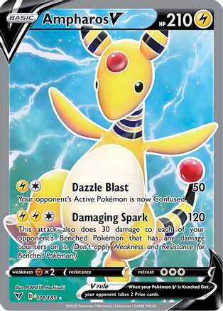 Ampharos V (Full Art) 171/185/185 - Ultra Rare - Holofoil