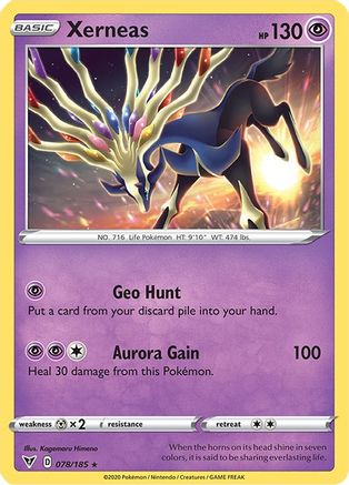 Xerneas 078/185/185 - Holo Rare - Holofoil