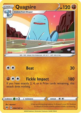 Quagsire 084/185/185 - Rare