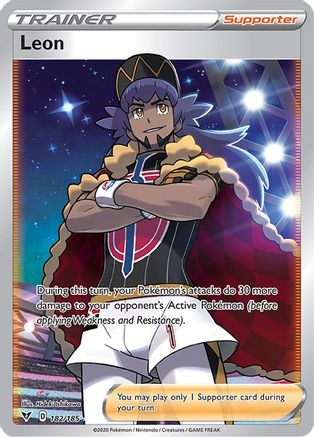 Leon (Full Art) 182/185/185 - Ultra Rare - Holofoil