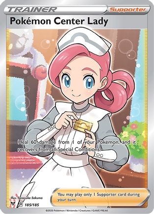 Pokemon Center Lady (Full Art) 185/185/185 - Ultra Rare - Holofoil