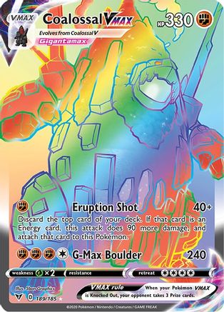 Coalossal VMAX (Secret) 189/185/185 - Secret Rare - Holofoil