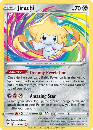Jirachi 119/185/185 - Amazing Rare - Holofoil
