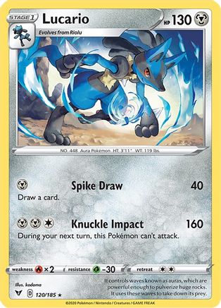 Lucario 120/185/185 - Rare