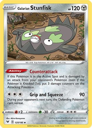 Galarian Stunfisk 125/185/185 - Uncommon