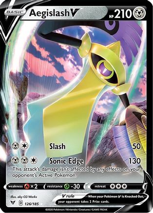 Aegislash V 126/185/185 - Ultra Rare - Holofoil