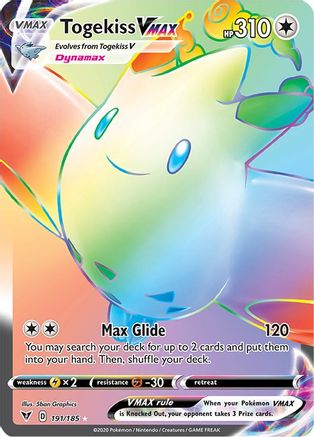 Togekiss VMAX (Secret) 191/185/185 - Secret Rare - Holofoil