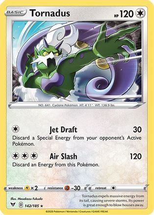 Tornadus 142/185/185 - Holo Rare - Holofoil