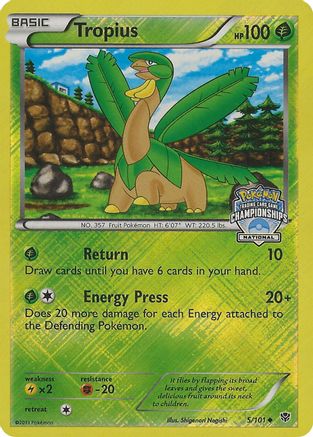 Tropius 005/101 - Promo - Reverse Holofoil