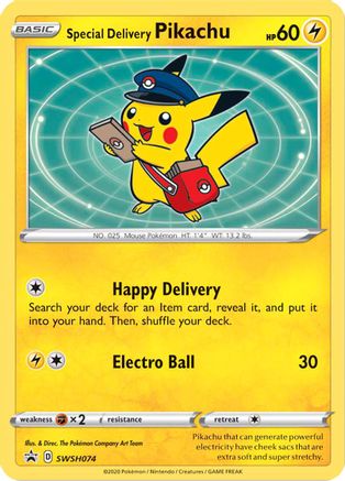 Special Delivery Pikachu SWSH074/307 - Promo - Holofoil