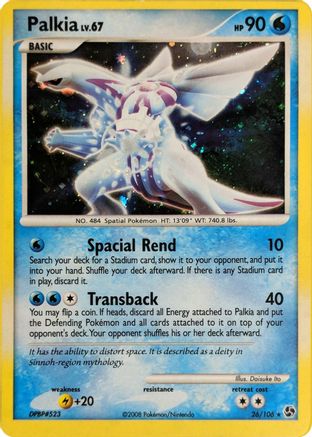 Palkia 026/106 - Holo Rare - Holofoil