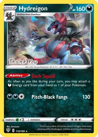 Hydreigon 110/189 - Promo - Reverse Holofoil