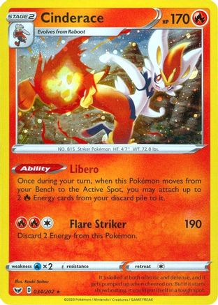 Cinderace 034/202 - Promo - Holofoil