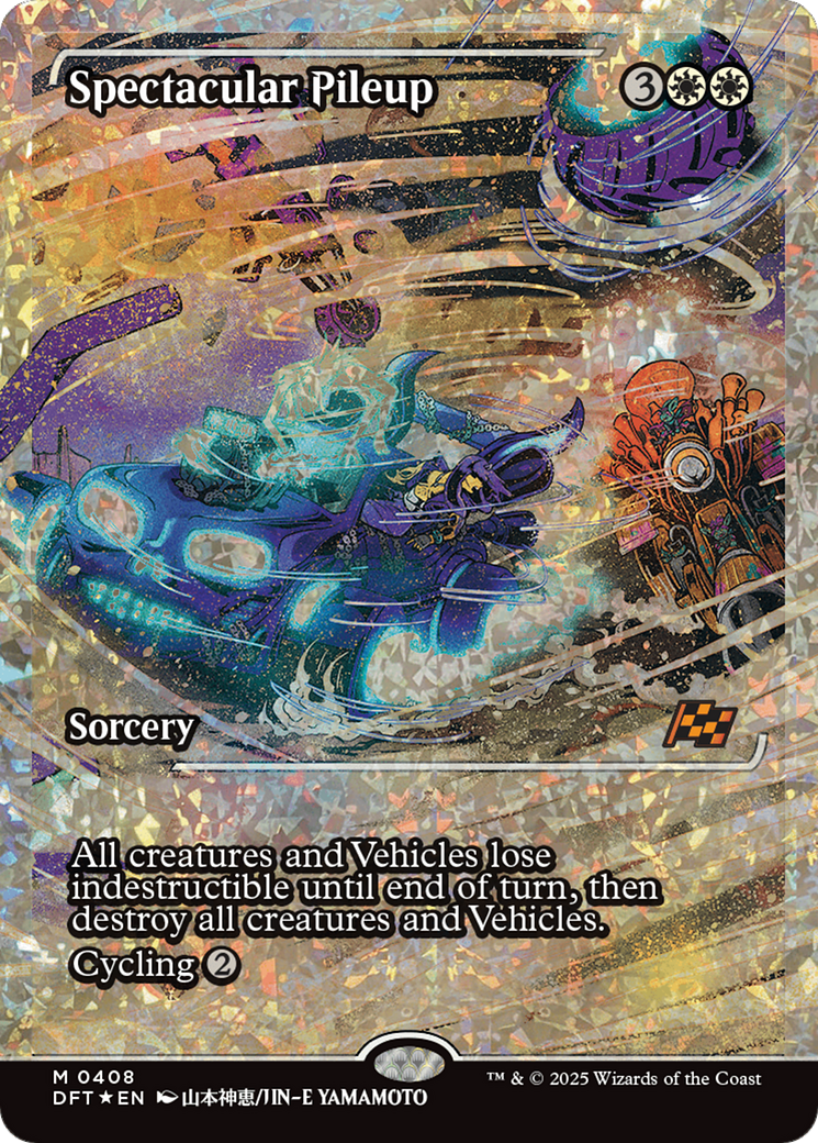 Spectacular Pileup (Showcase) (Fracture Foil) (DFT-408) - Aetherdrift Foil