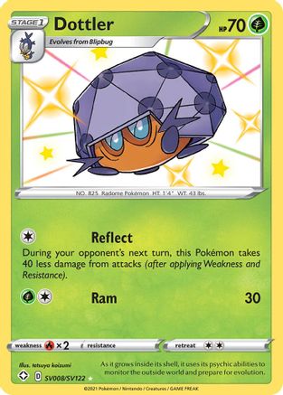 Dottler SV008/SV122/122 - Shiny Holo Rare - Holofoil