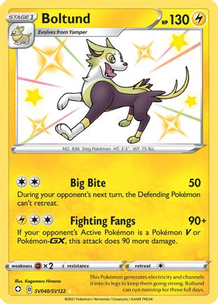 Boltund SV040/SV122/122 - Shiny Holo Rare - Holofoil