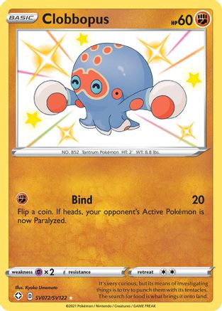 Clobbopus SV072/SV122/122 - Shiny Holo Rare - Holofoil