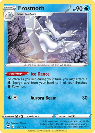 Frosmoth 030/072/72 - Holo Rare - Holofoil