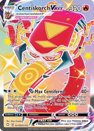 Centiskorch VMAX SV109/SV122/122 - Shiny Holo Rare - Holofoil