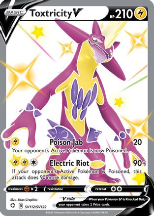 Toxtricity V SV112/SV122/122 - Shiny Holo Rare - Holofoil