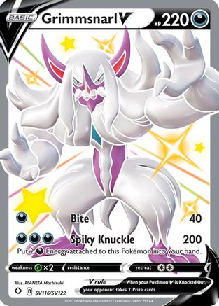 Grimmsnarl V SV116/SV122/122 - Shiny Holo Rare - Holofoil