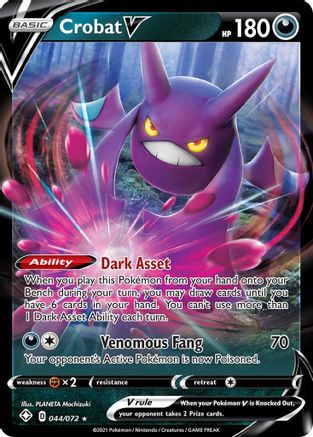 Crobat V 044/072/72 - Ultra Rare - Holofoil