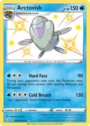 Arctovish SV037/SV122/122 - Shiny Holo Rare - Holofoil