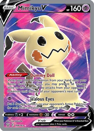 Mimikyu V (Full Art) 148/163/163 - Ultra Rare - Holofoil
