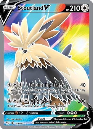 Stoutland V (Full Art) 157/163/163 - Ultra Rare - Holofoil